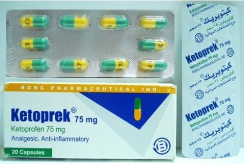 Ketoprek دواء مسكن للآلام Ketoprek لآلام الأسنان الشديدة وخافض للحرارة