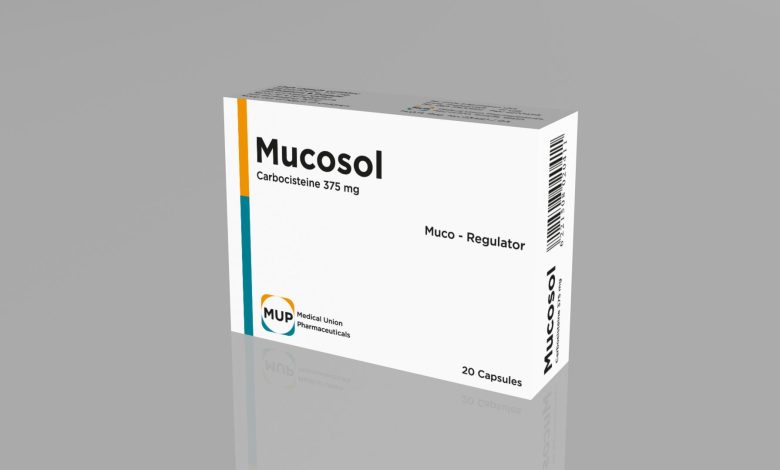 إذابة البلغم بدواء Mucosol الفعال ، مما يسهل خروجه عند السعال
