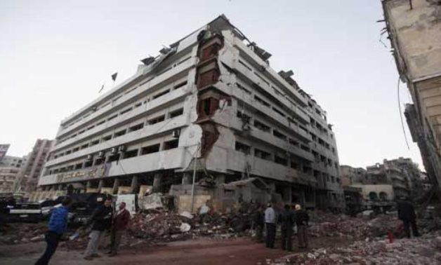قصف مديرية امن الدقهلية في 24 كانون الاول 2013 - جريدة الاهرام 