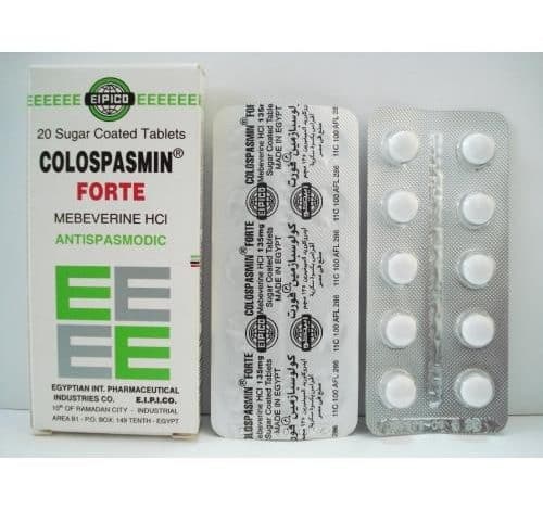 علاج القولون العصبي حبوب Colospasmin Forte المتاحة في الصيدلية