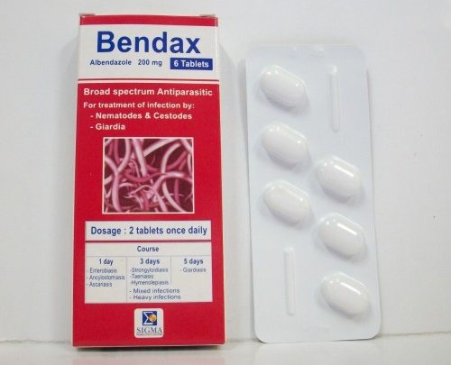 تخلص من الديدان ب كل أنواعها مع Bendax المتوفر على شكل أقراص وشراب